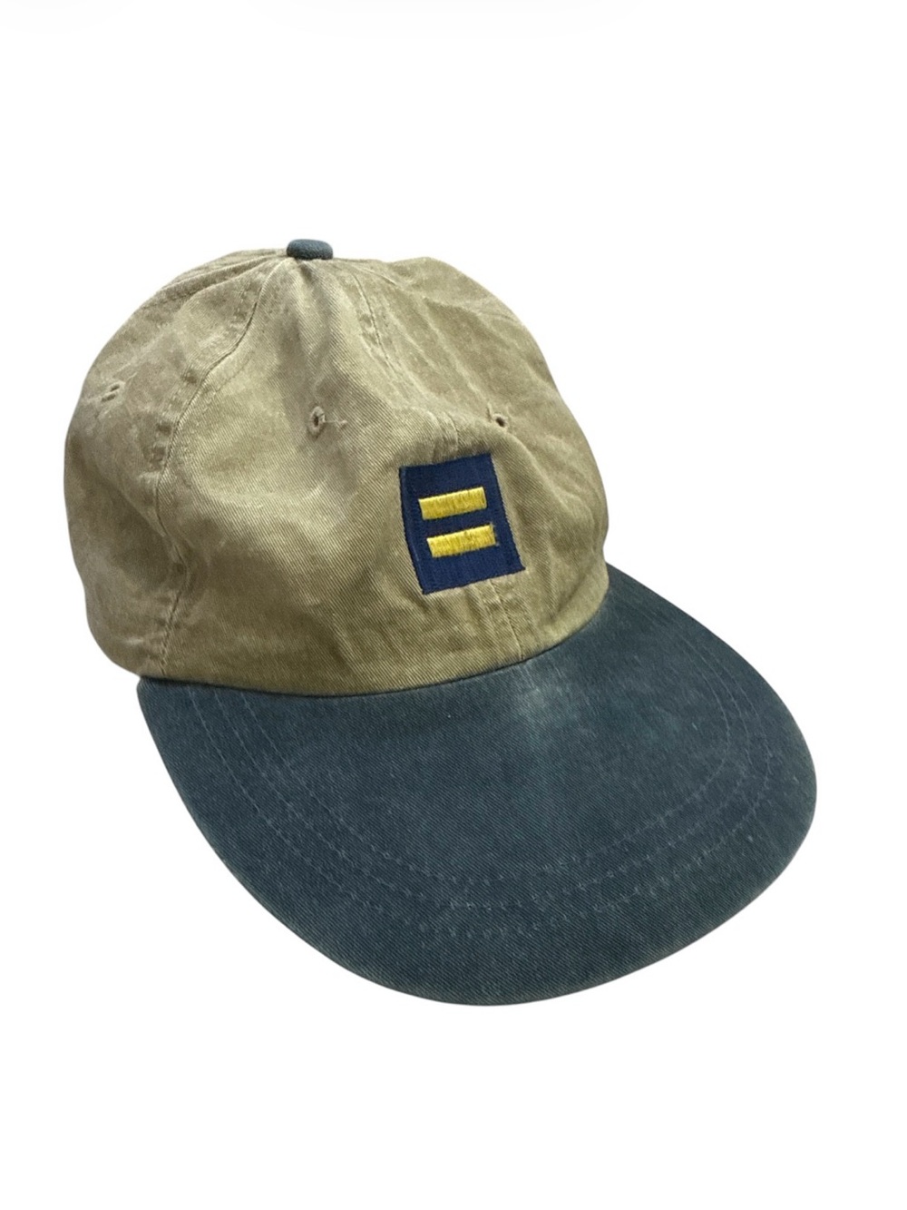Casual Two-Tone Baseball Cap with Human Rights Campaign Stiching